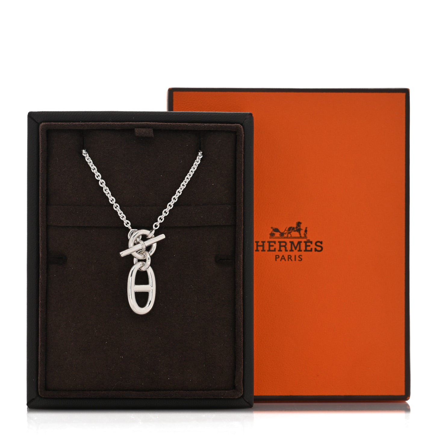 Sterling Silver Amulette Chaine d'Ancre Necklace