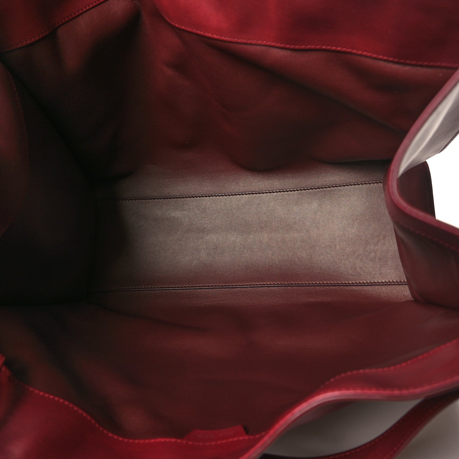 The Row Polished Saddle Calfskin Alexia Bag Amaranto 6 of 11
