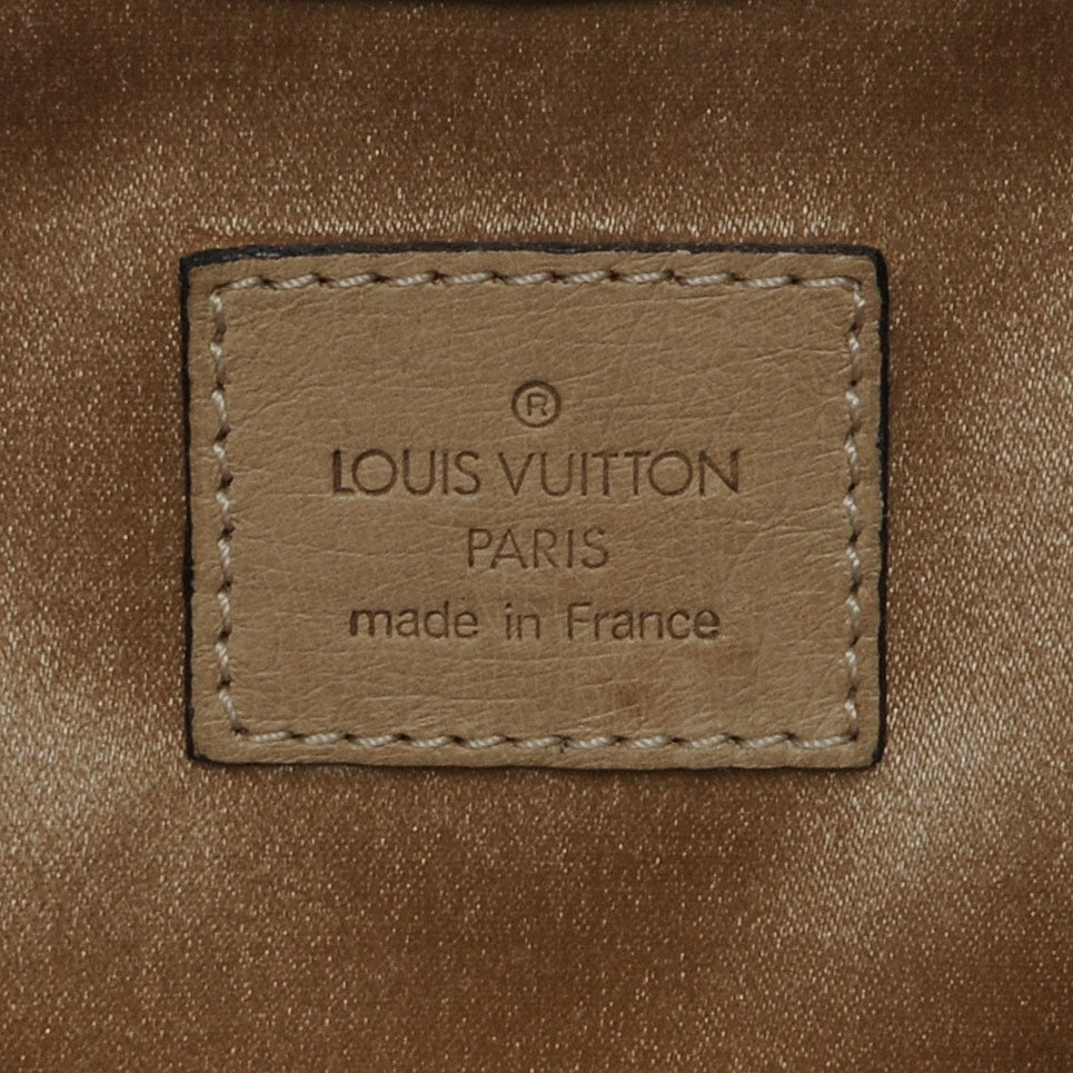 Louis Vuitton Monogram Suede Ostrich Theda GM Gold 6 of 7
