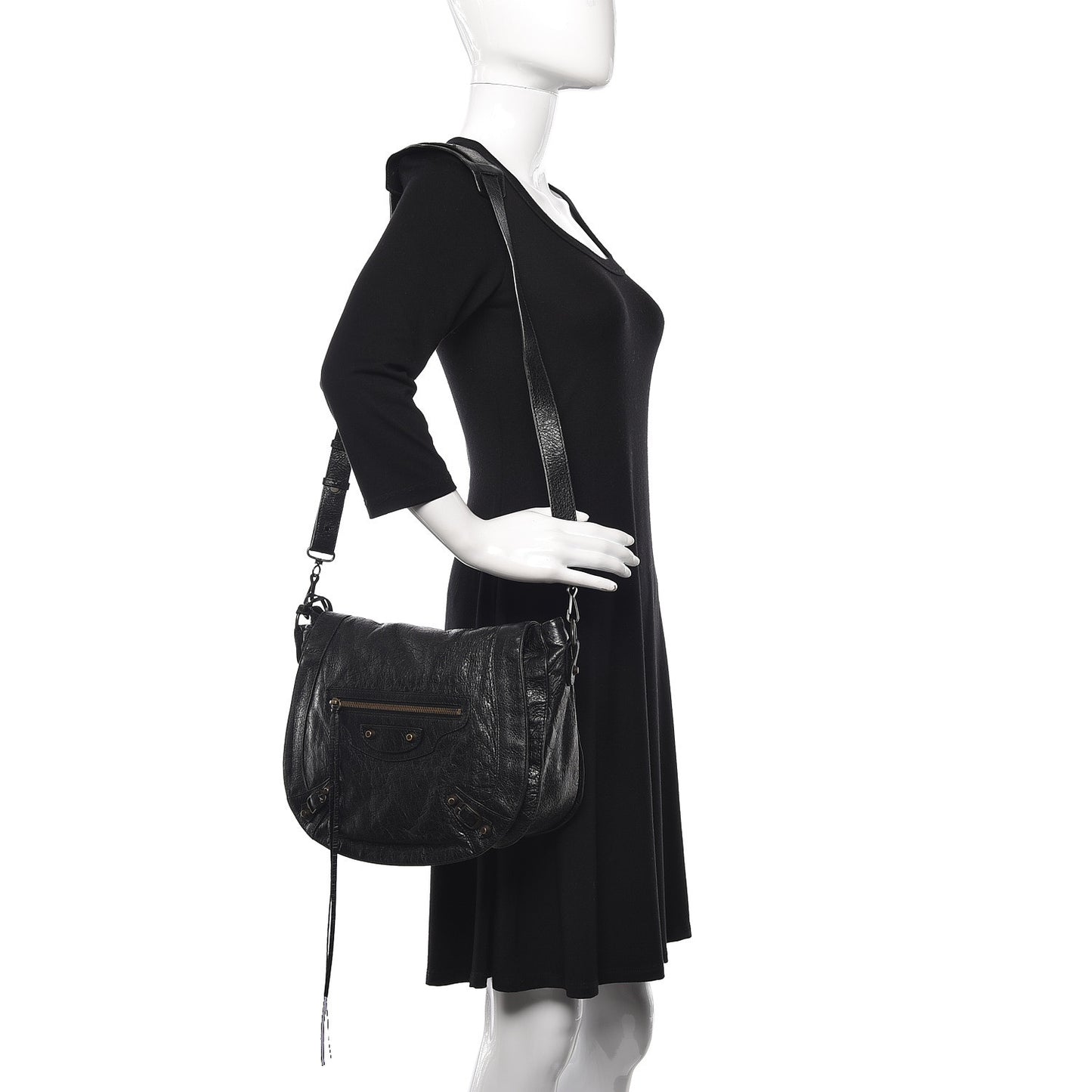 Agneau Classic Hardware Neo Folk Messenger Black