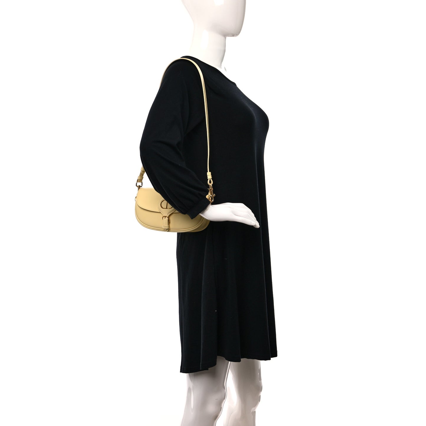 Box Calfskin East West Bobby Bag Pale Yellow