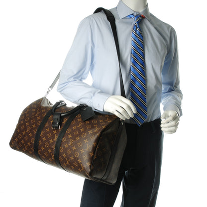 Louis Vuitton Monogram Macassar Keepall Bandouliere 45 2 of 7