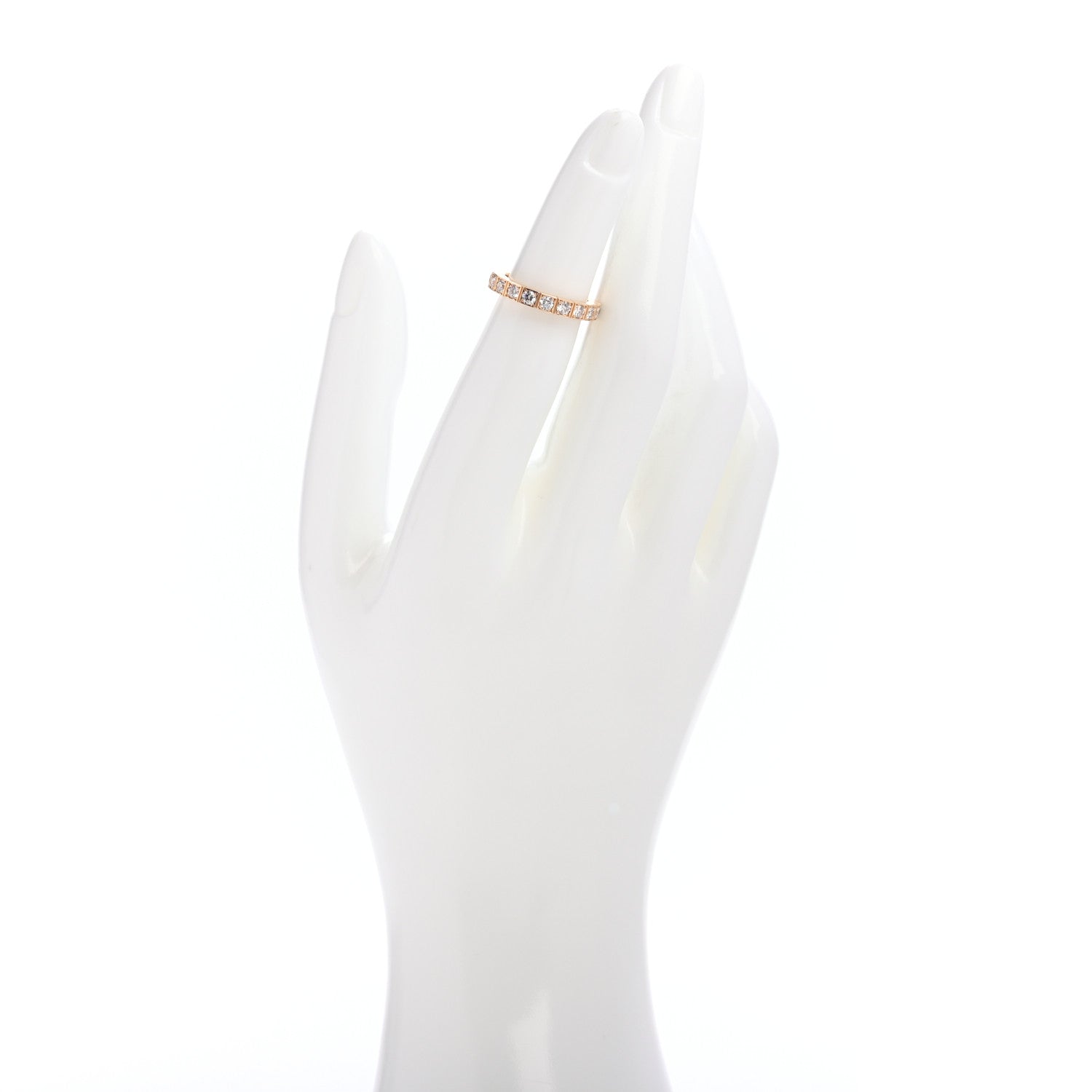 Cartier 18K Yellow Gold Diamond Lanieres Eternity Ring 47 4 2 of 4