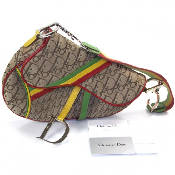 Monogram Rasta Saddle Bag Beige