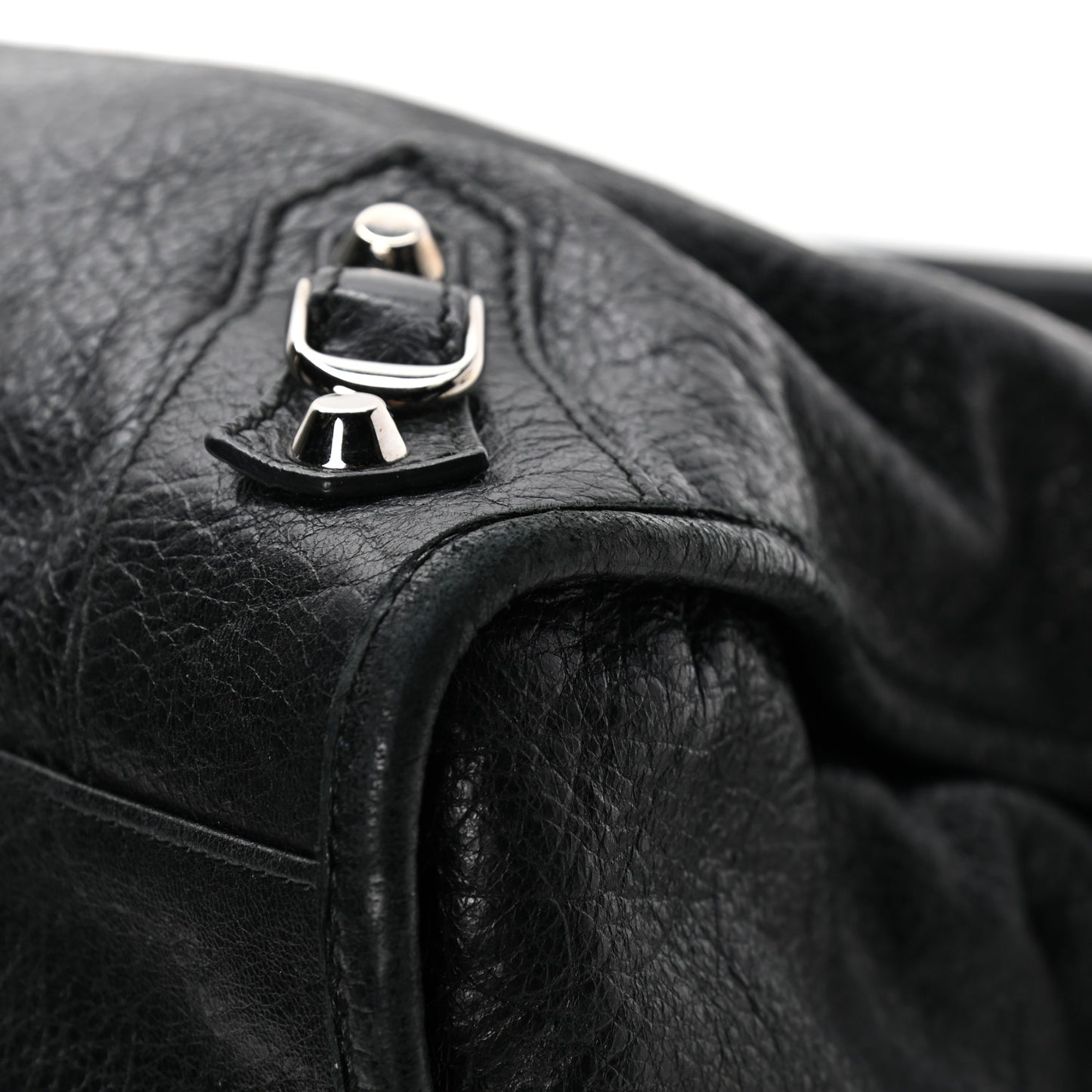 Agneau Classic Silver Hardware City Black