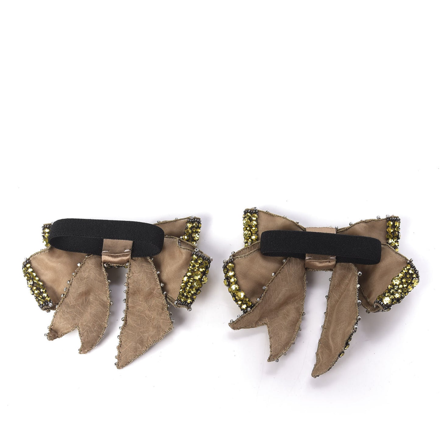 Patent Crystal Removable Bow Sandals 36.5 Black