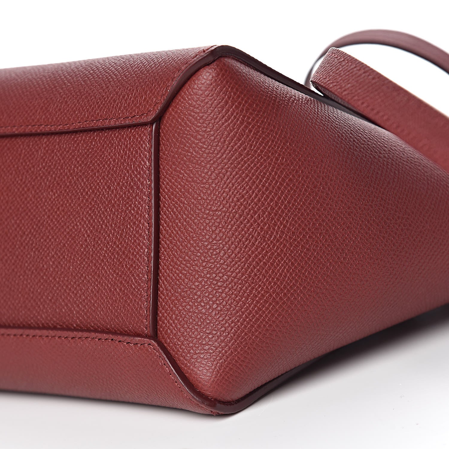 Celine Grained Calfskin Nano Belt Bag Ruby 10 of 11