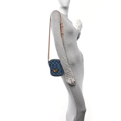 Louis Vuitton Denim Fairfax Pochette Blue 2 of 15
