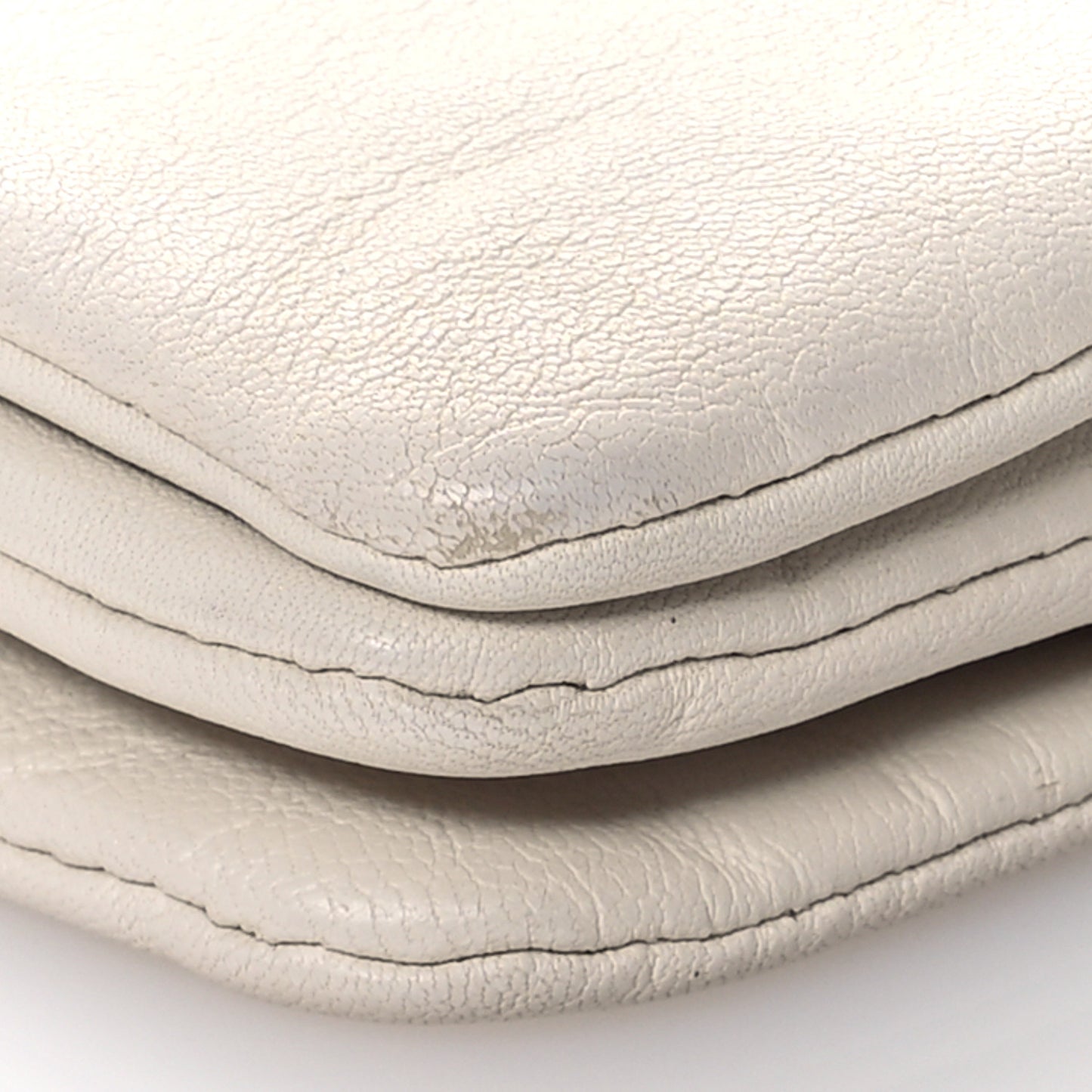 Lambskin Small Trio Crossbody Bag White