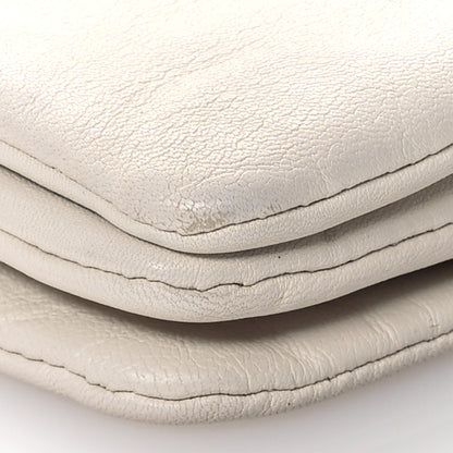 Celine Lambskin Small Trio Crossbody Bag White 9 of 11