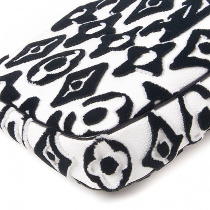 Louis Vuitton X UF Tufted Monogram Pochette Accessories White Black 5 of 7
