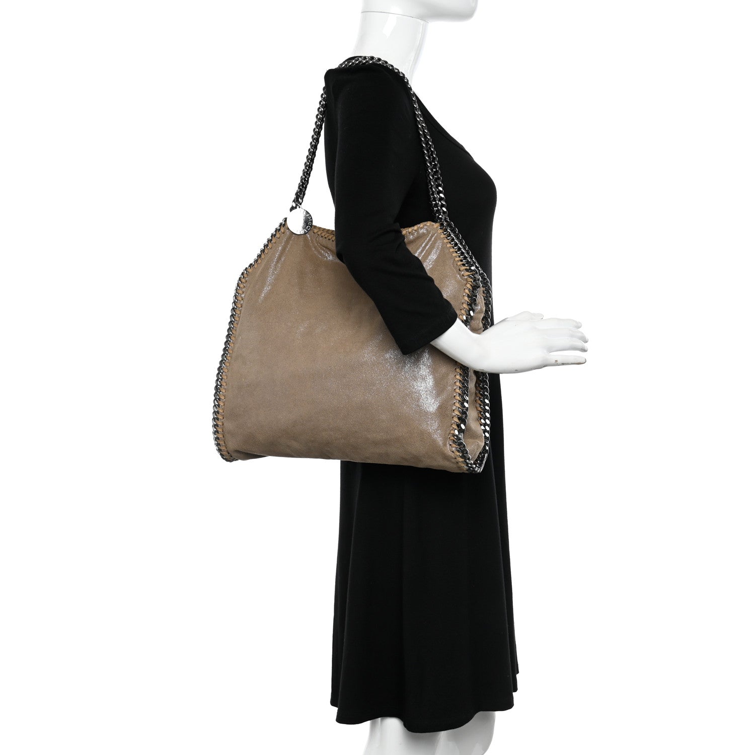 Stella McCartney Shaggy Deer Small Falabella Tote Taupe 2 of 11