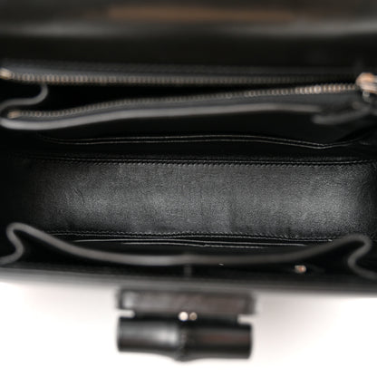 Gucci Boarded Dyana Lux Calfskin Web Monochrome Medium Bamboo 1947 Top Handle Bag Black 6 of 12