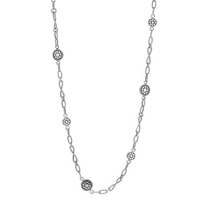 John Hardy Sterling Silver Dot Station Chain Necklace 1 of 4