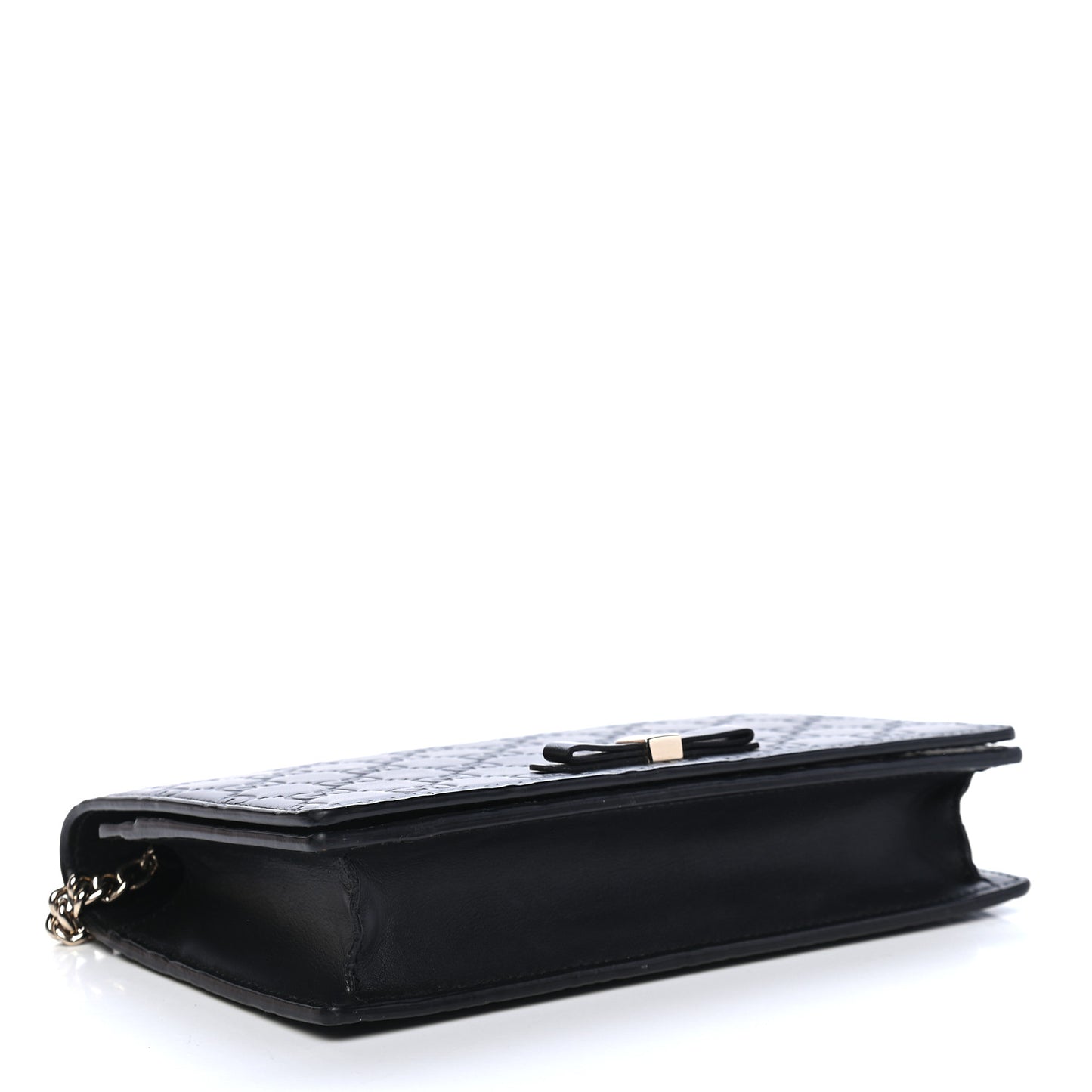 Guccissima Signature Bowy Chain Wallet Black