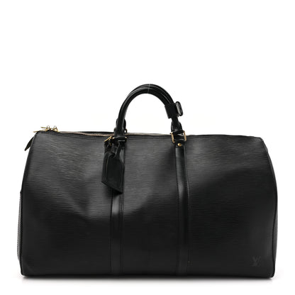 Louis Vuitton Epi Keepall 50 Black 1 of 18