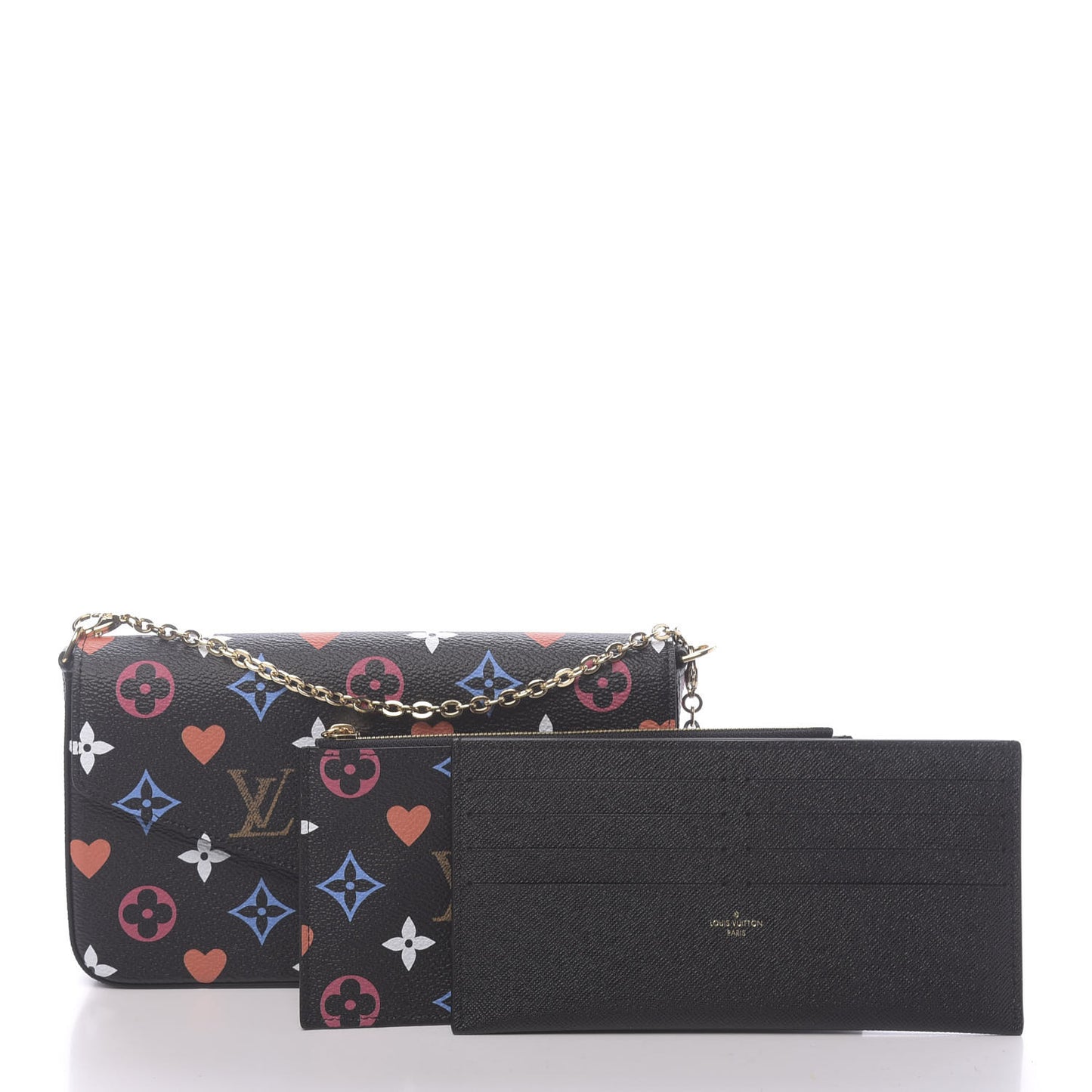 Game On Felicie Chain Wallet Black