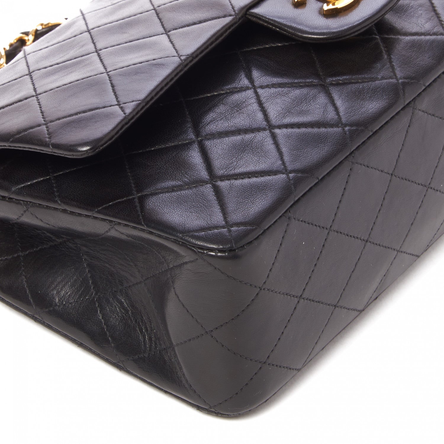 Chanel Lambskin Quilted Medium Double Flap Black 5 of 9