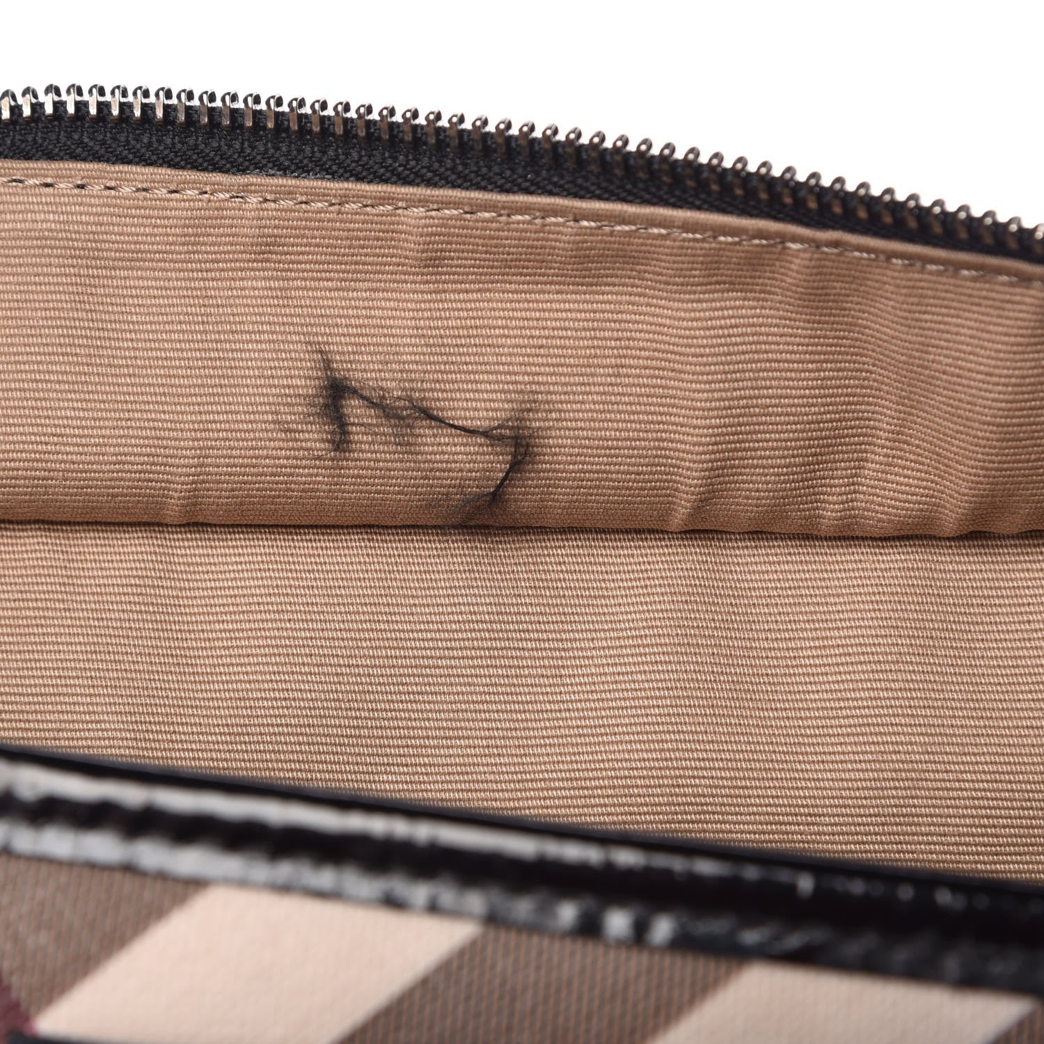 Burberry Patent Supernova Check Tote Black 9 of 30