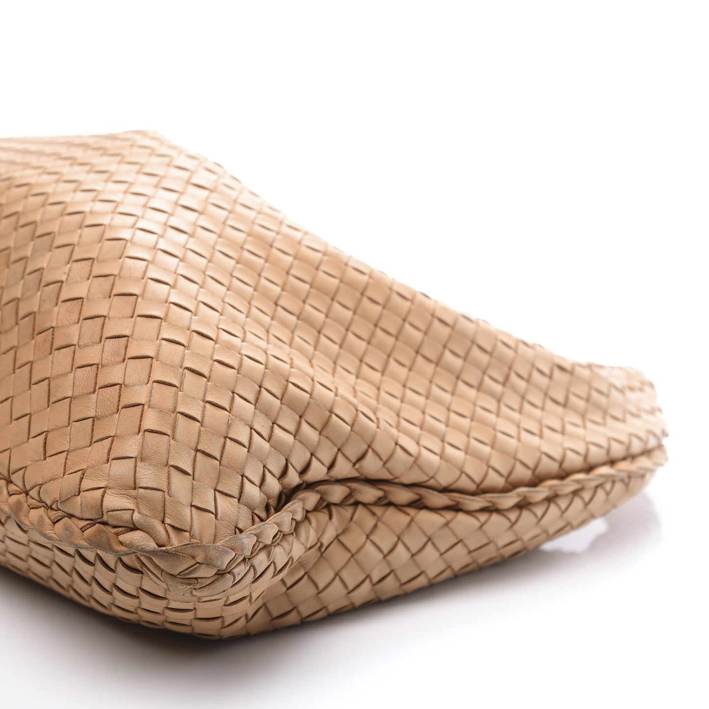 Nappa Intrecciato Large Veneta Hobo Camel