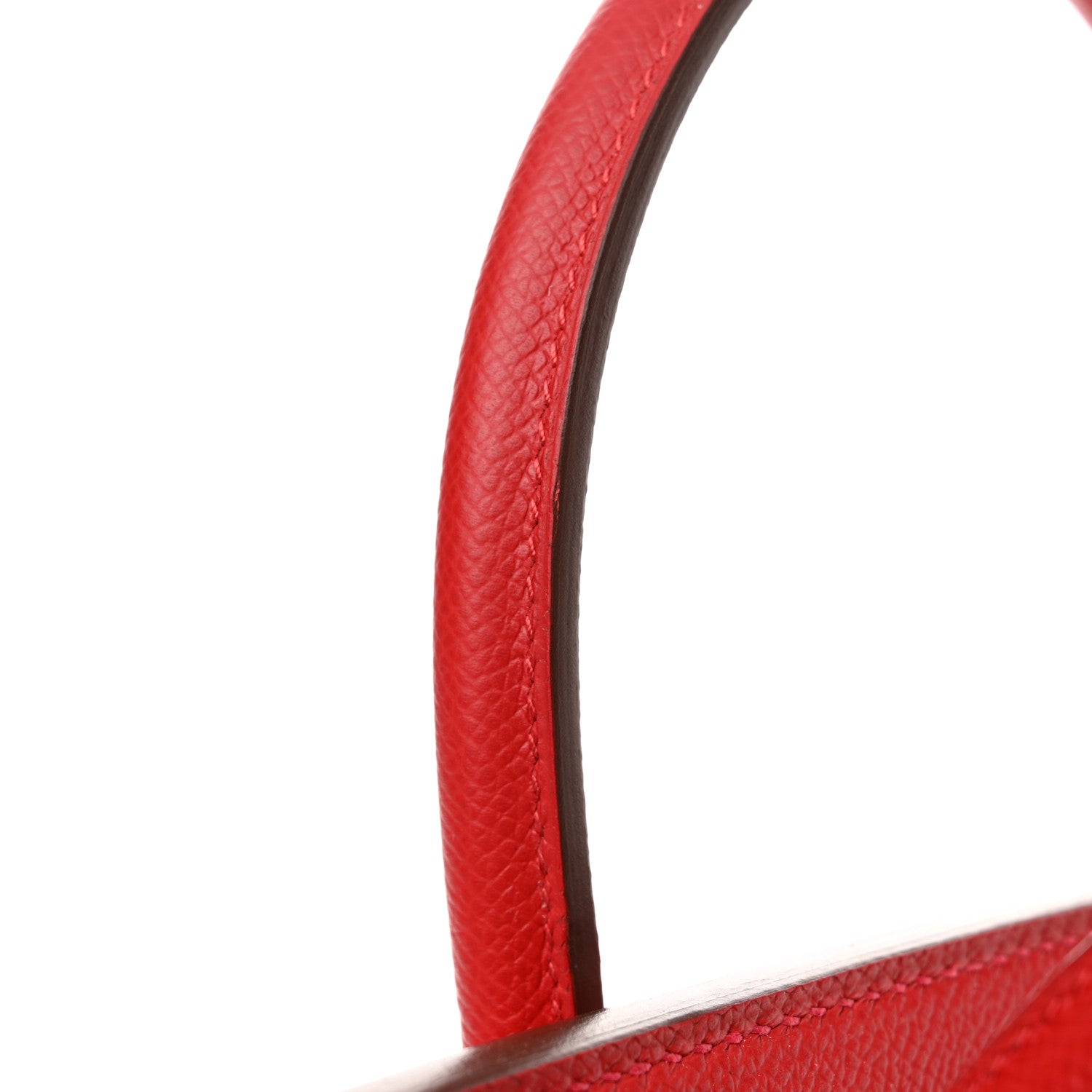 Hermes Epsom BIRKIN 30 Rouge Casaque 14 of 15