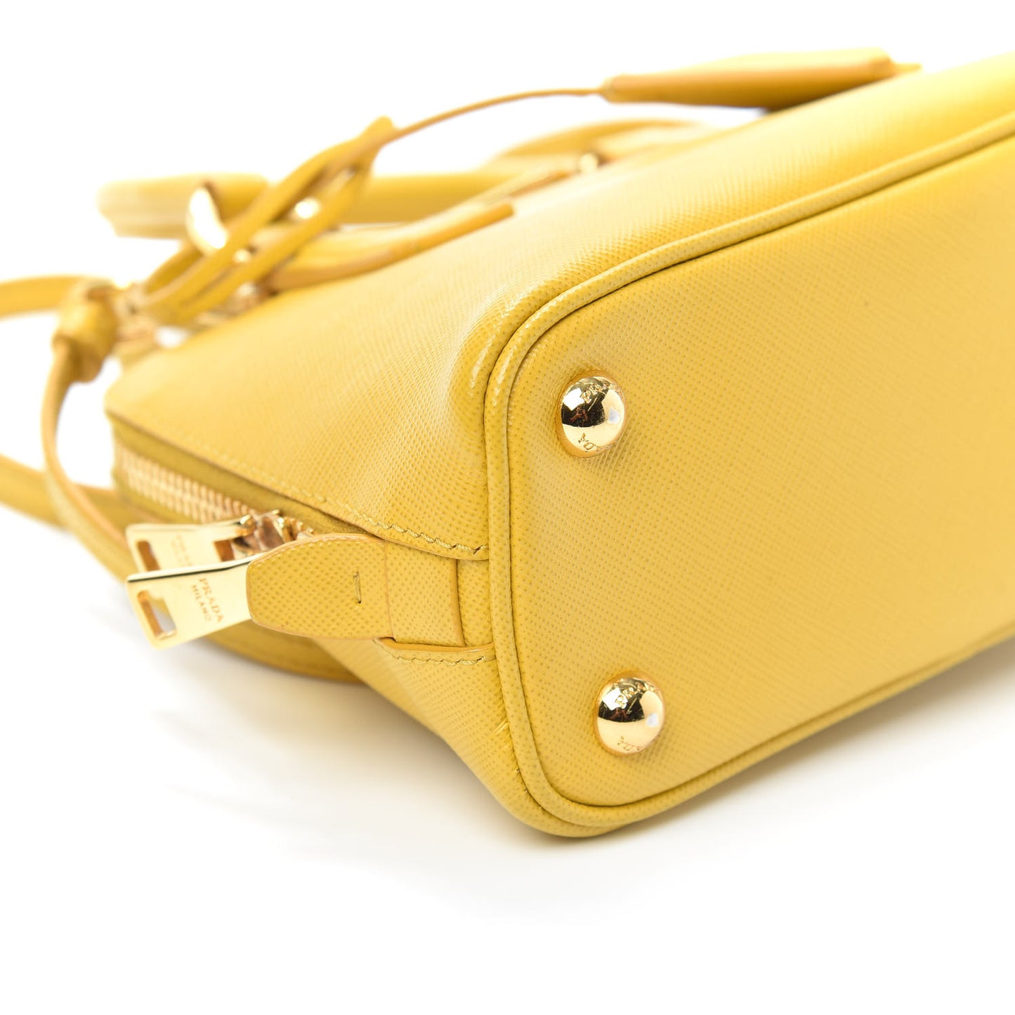 Saffiano Lux Mini Promenade Tote Yellow