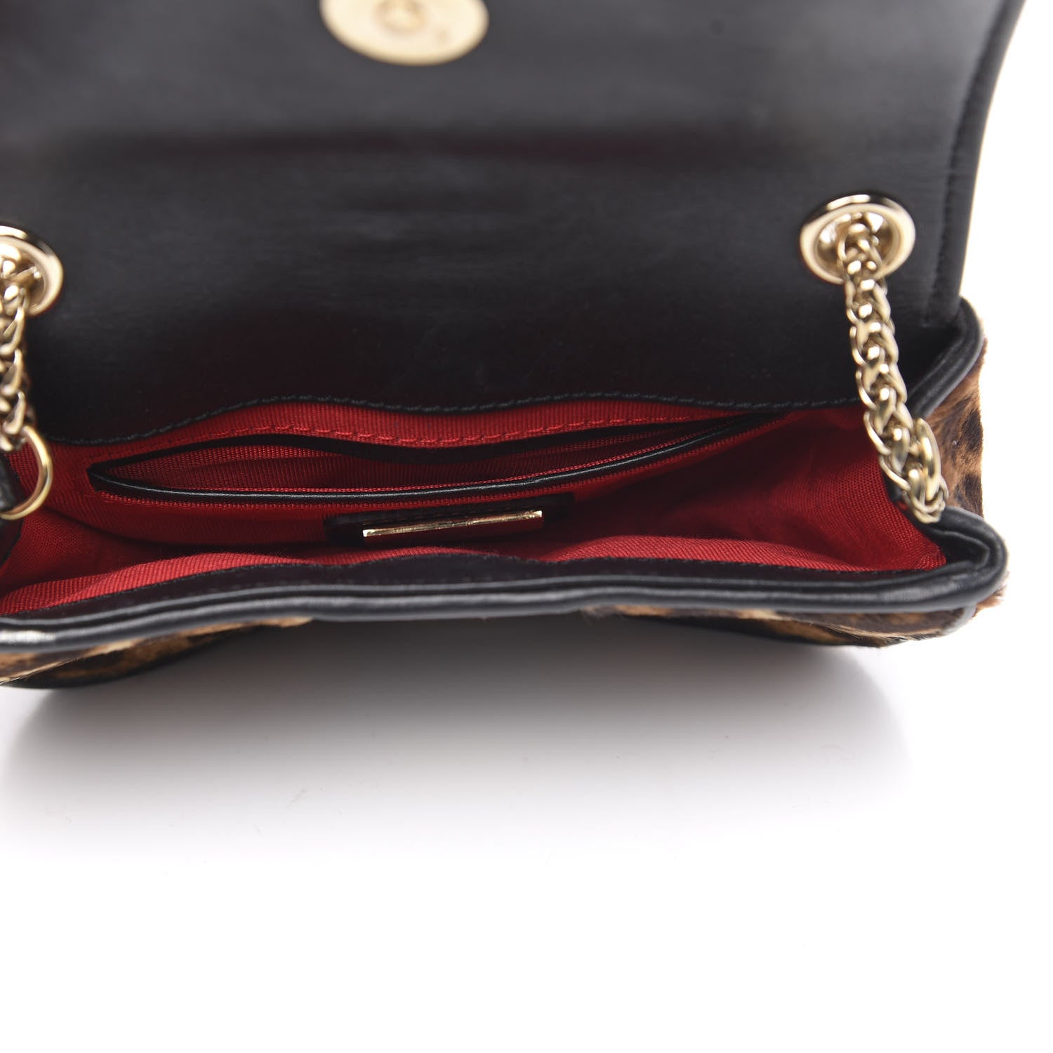 Christian Louboutin Calf Hair Leopard Print Mini Sweety Charity Crossbody Bag Brown 5 of 12