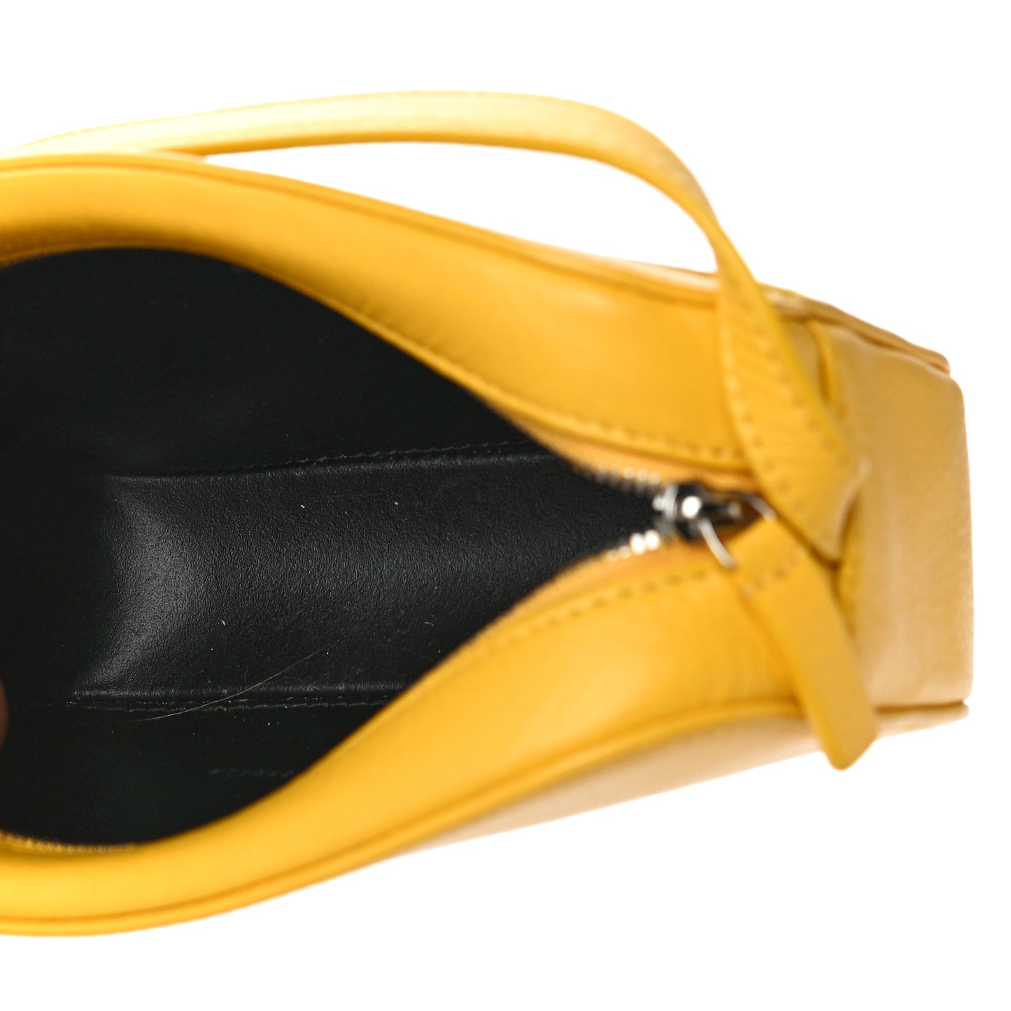 Calfskin Logo XS Everyday Camera Bag Yellow Black