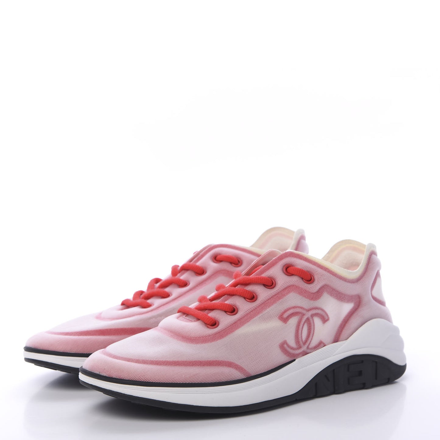 Lycra Fabric CC Sneakers 41 White Red