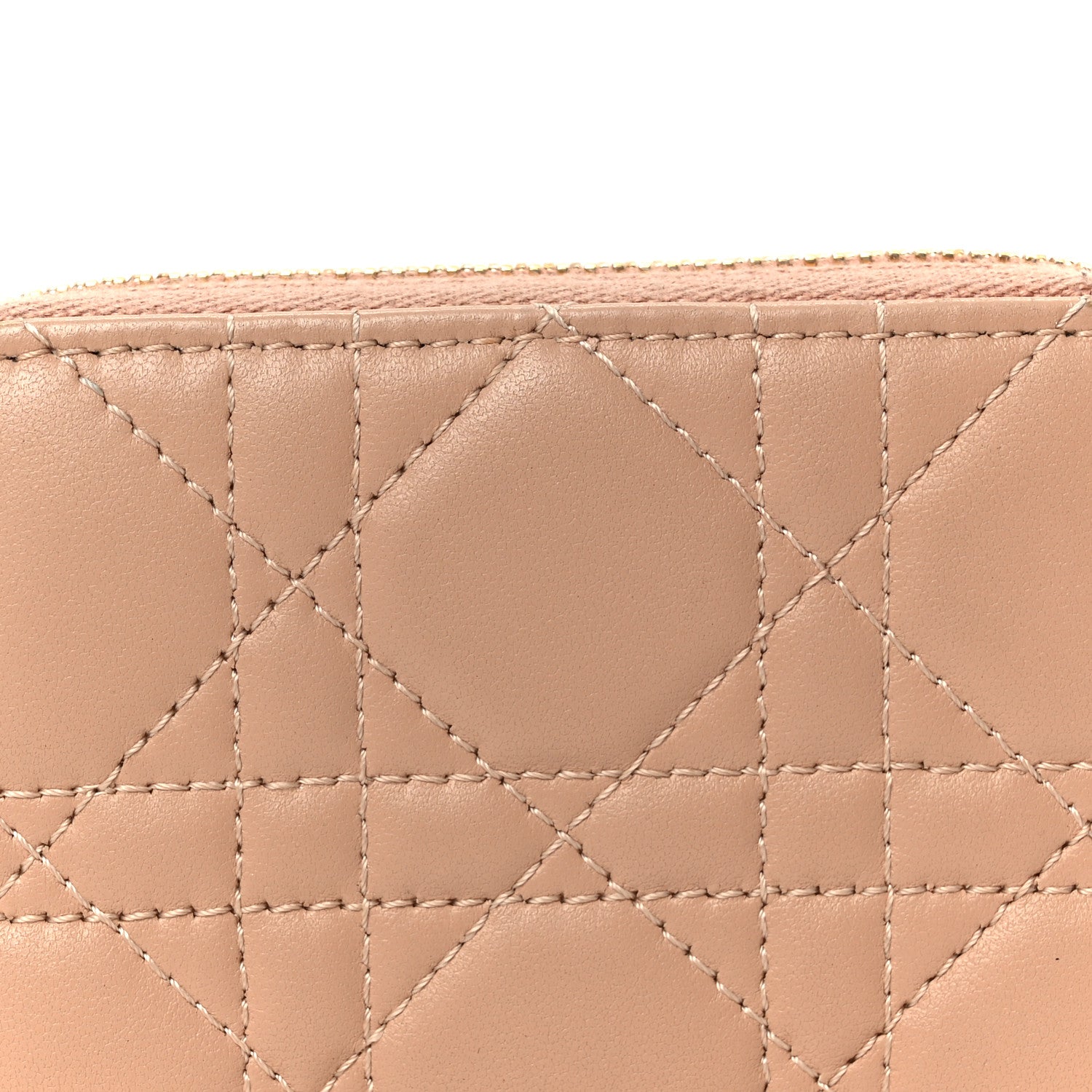 Christian Dior Lambskin Cannage Small Lady Dior Voyageur Coin Purse Rose Des Vents 8 of 8