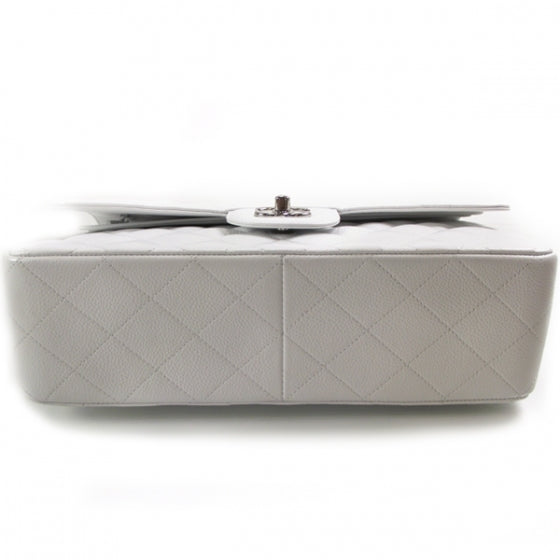 Caviar Jumbo Flap White
