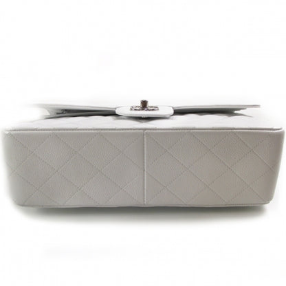 Chanel Caviar Jumbo Flap White 4 of 12
