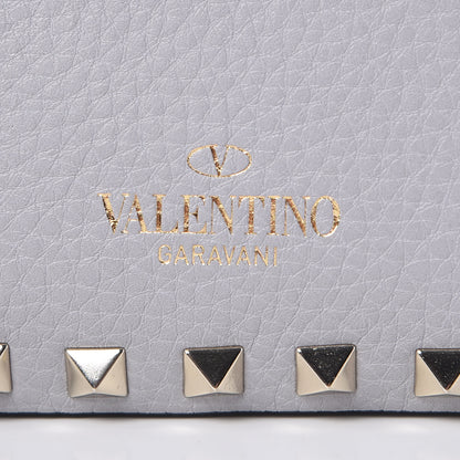 Valentino Garavani Grained Calfskin Rockstud Camera Crossbody Bag Pastel Grey 7 of 7