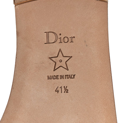 Christian Dior Metallic Calfskin D-Club Mule Sandal 41.5 Light Gold 8 of 8
