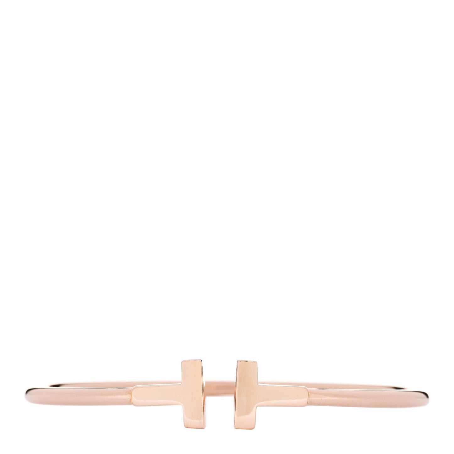 18K Rose Gold T Wire Bracelet