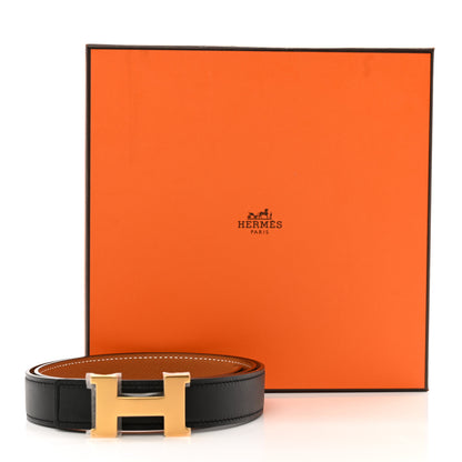 Hermes Swift Epsom 24mm Mini Constance H Belt 80 32 Black Gold 5 of 5