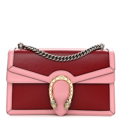 Gucci Azalea Calfskin Enamel Small Dionysus Shoulder Bag New Cherry Red Wild Rose Off White 1 of 11