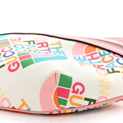 Gucci X THE NORTH FACE Econyl Nylon Arleq Belt Bag Ivory Turquoise Wild Rose 11 of 13