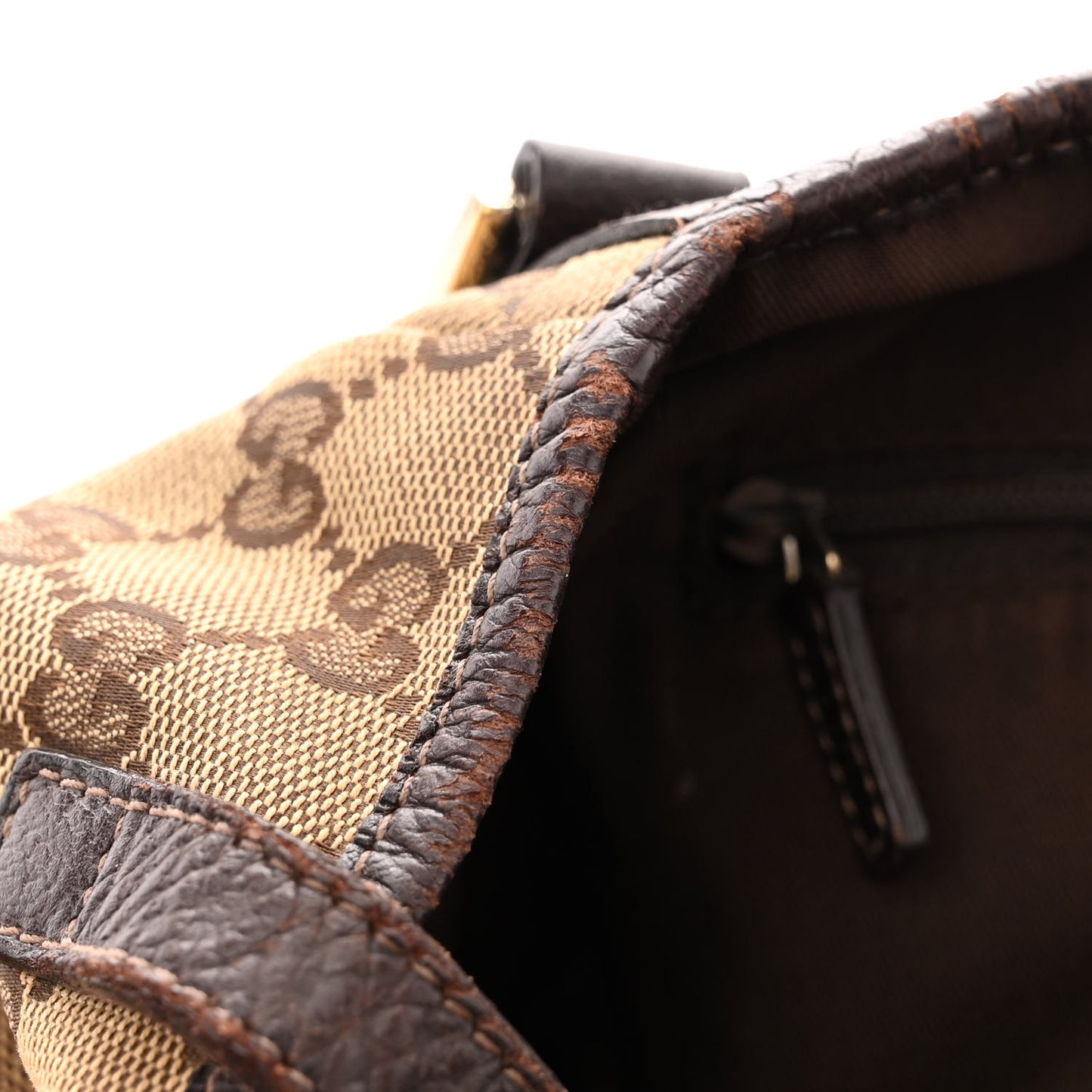 Monogram Medium Abbey Shoulder Bag Dark Brown