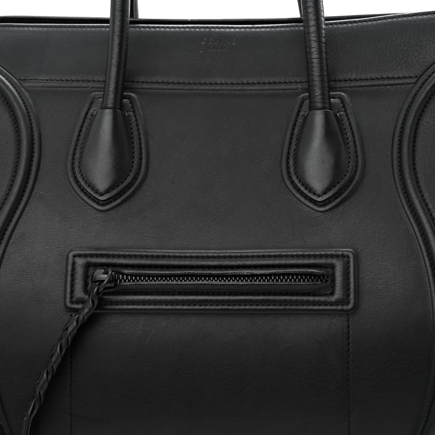 Celine Smooth Calfskin Medium Phantom Luggage Black 9 of 12
