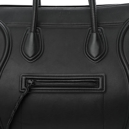 Celine Smooth Calfskin Medium Phantom Luggage Black 9 of 12