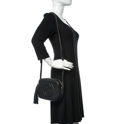 Gucci Pebbled Calfskin Small Soho Disco Bag Black 2 of 10
