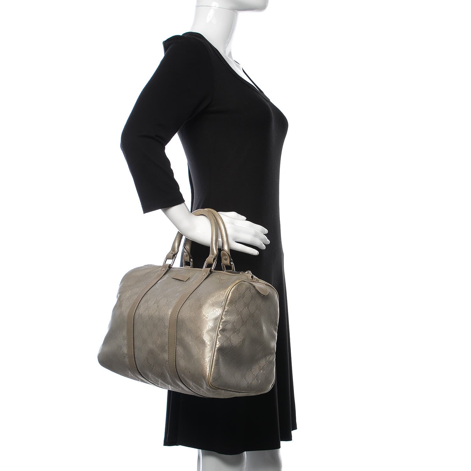 Gucci Imprime Monogram Medium Joy Boston Silver 2 of 25