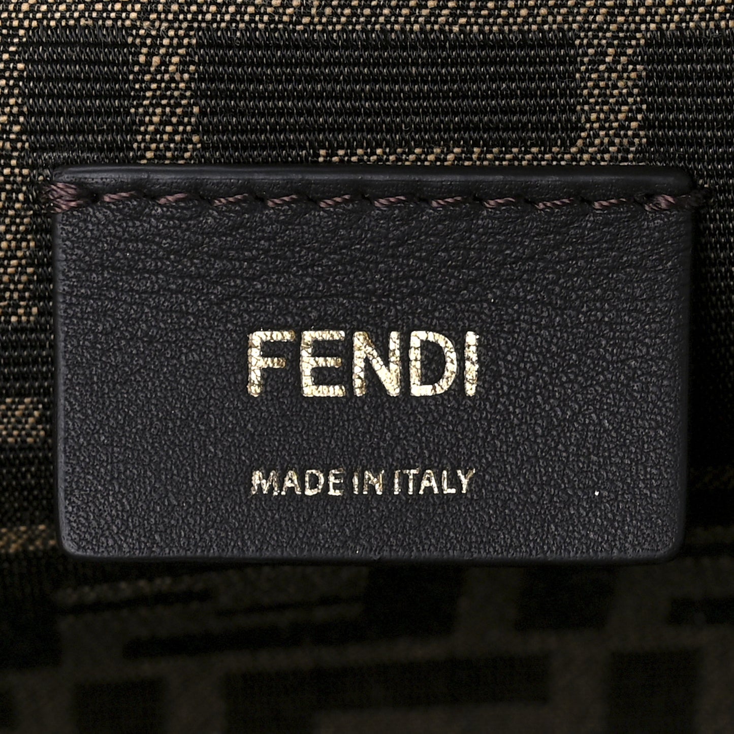 Shiny Nappa Small Fendi First Caramello