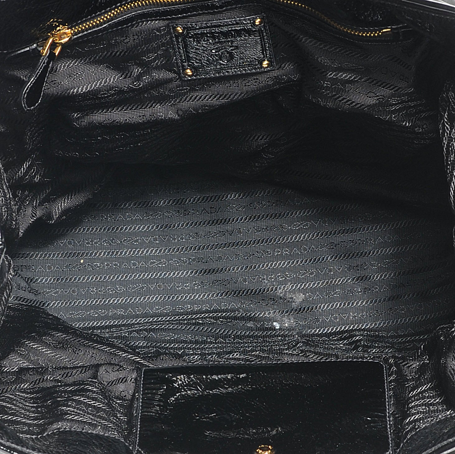 Prada Tessuto Chain Shoulder Bag Black 7 of 9