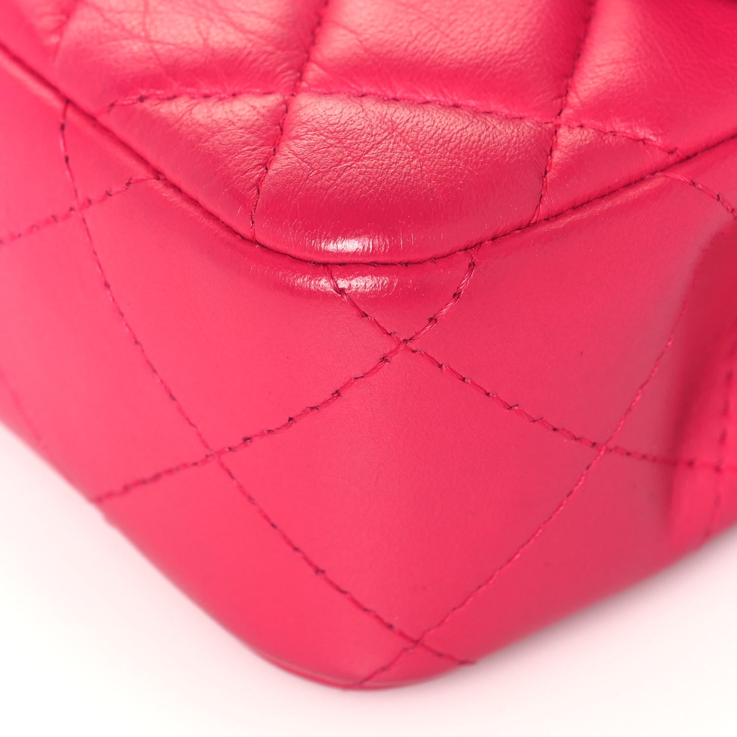 Chanel Lambskin Quilted Extra Mini Rectangular Flap Pink 10 of 18