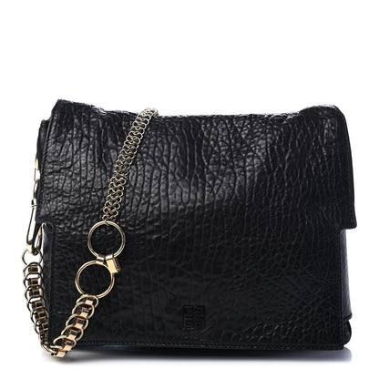 Givenchy Pebbled Lambskin Melancholia Shoulder Bag Black 1 of 9