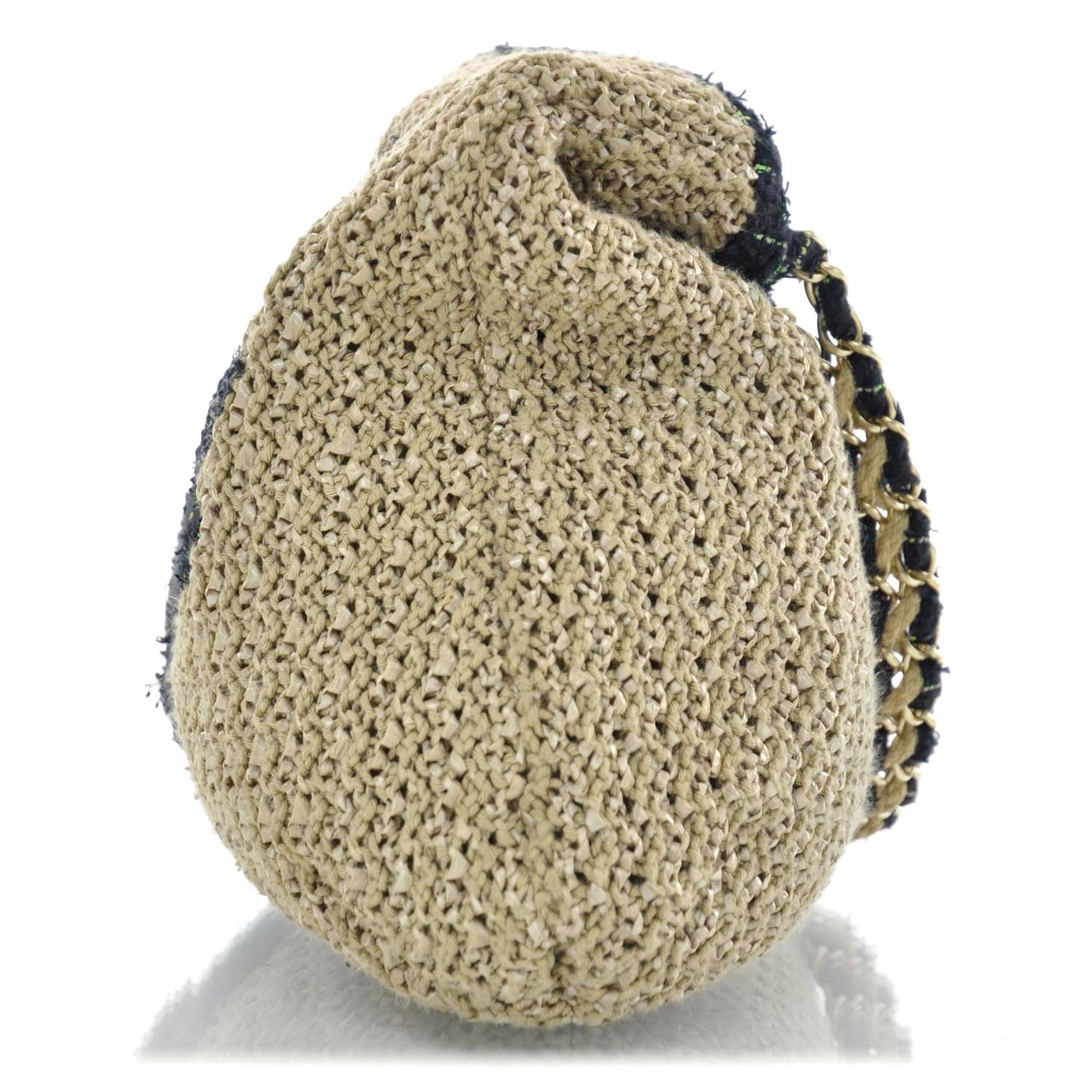 Tweed Woven Raffia Country Coco Hobo