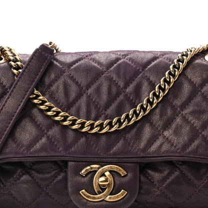 Chanel Iridescent Calfskin Quilted Small Shiva Flap Purple 8 of 11