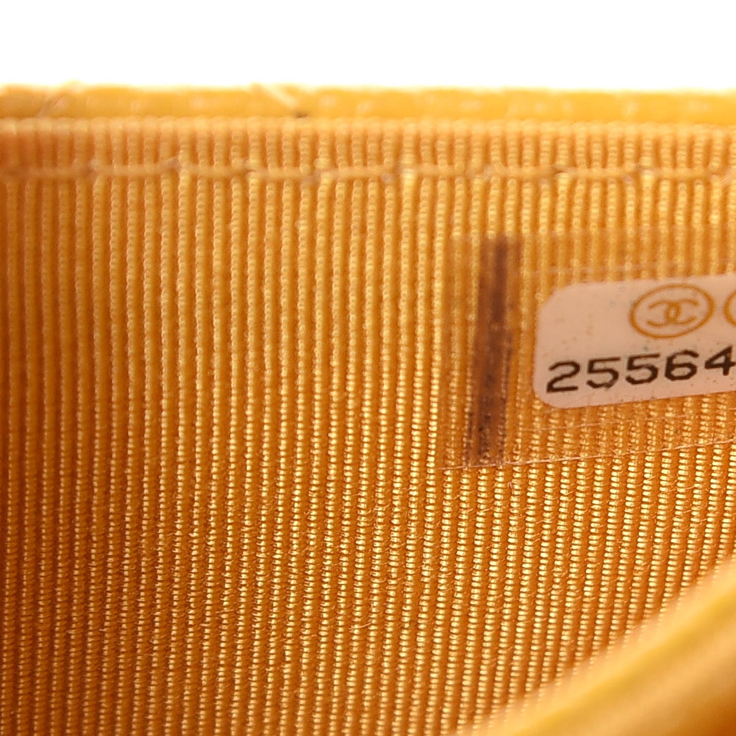 Chanel Caviar Quilted Flap Card Holder Yellow 7 of 7